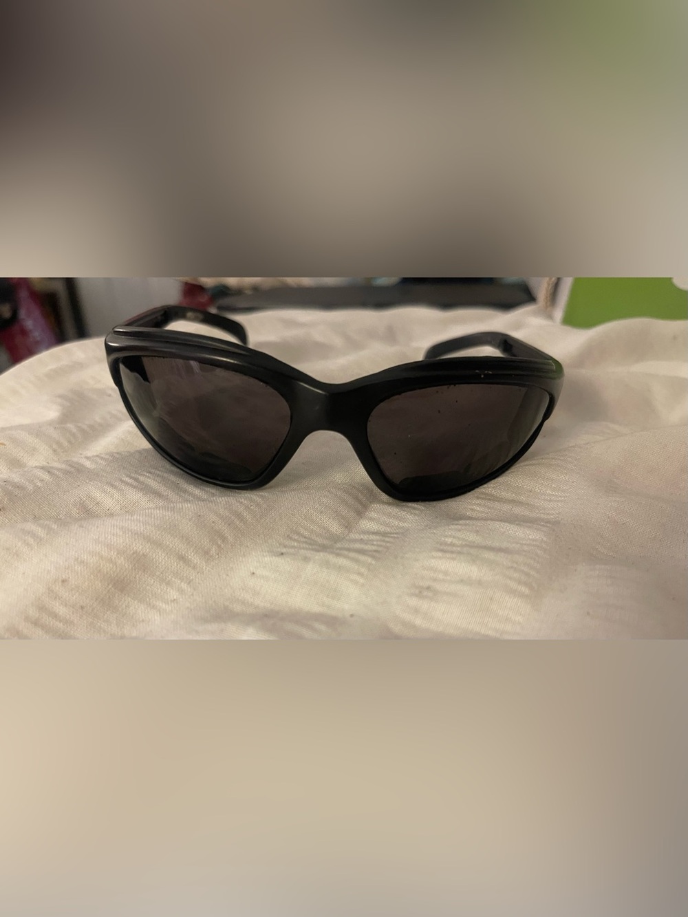 Black Wrap Chopper Motorcycle Sunglasses - Classic Polarized Style